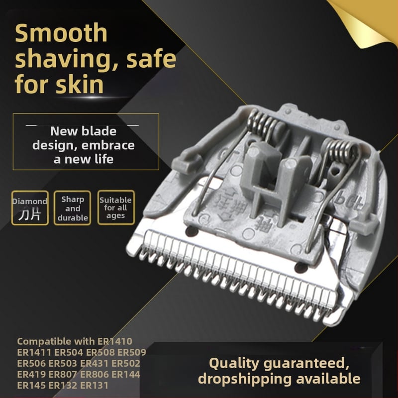 Panasonic hajvágó cserélhető pengefeje – titánium ötvözetű penge, leválasztható és mosható fej, brushless motorral, kettős táplálású, kompatibil ER-PGF40, PGF80, WGB8A CA