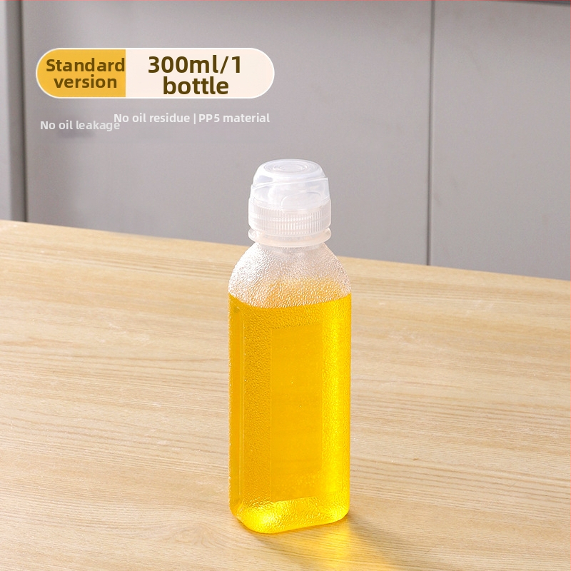 Бутилка за масло със спрей – PP, непроливна, натискане за пръскане, модерен минималистичен дизайн