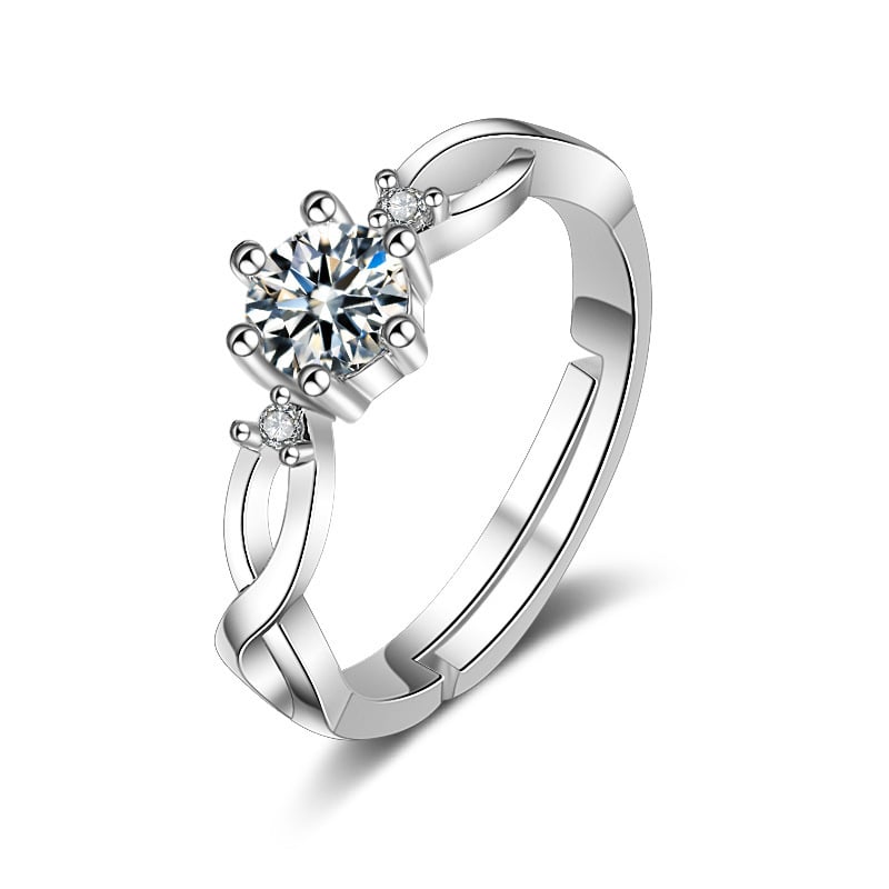 Gyűrű — Fém, U-alakú, Páros stílus, Elektroplatált