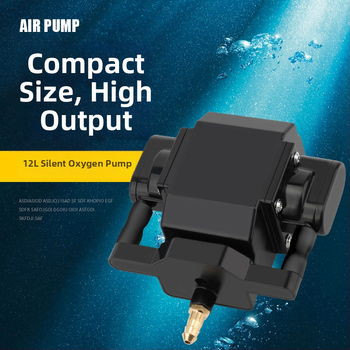 Akvarijná pumpa na okysličovanie, tichá, plastová konštrukcia, značka RESUN, hmotnosť 1 kg