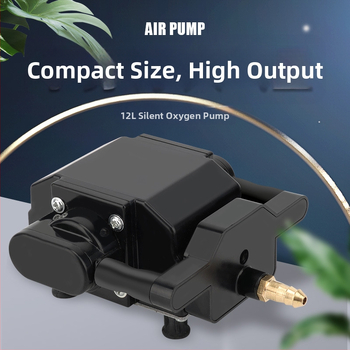 Akvarijná pumpa na okysličovanie, tichá, plastová konštrukcia, značka RESUN, hmotnosť 1 kg