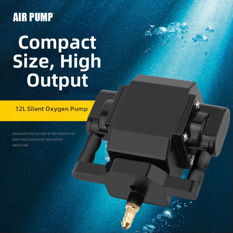 Akvarijná pumpa na okysličovanie, tichá, plastová konštrukcia, značka RESUN, hmotnosť 1 kg