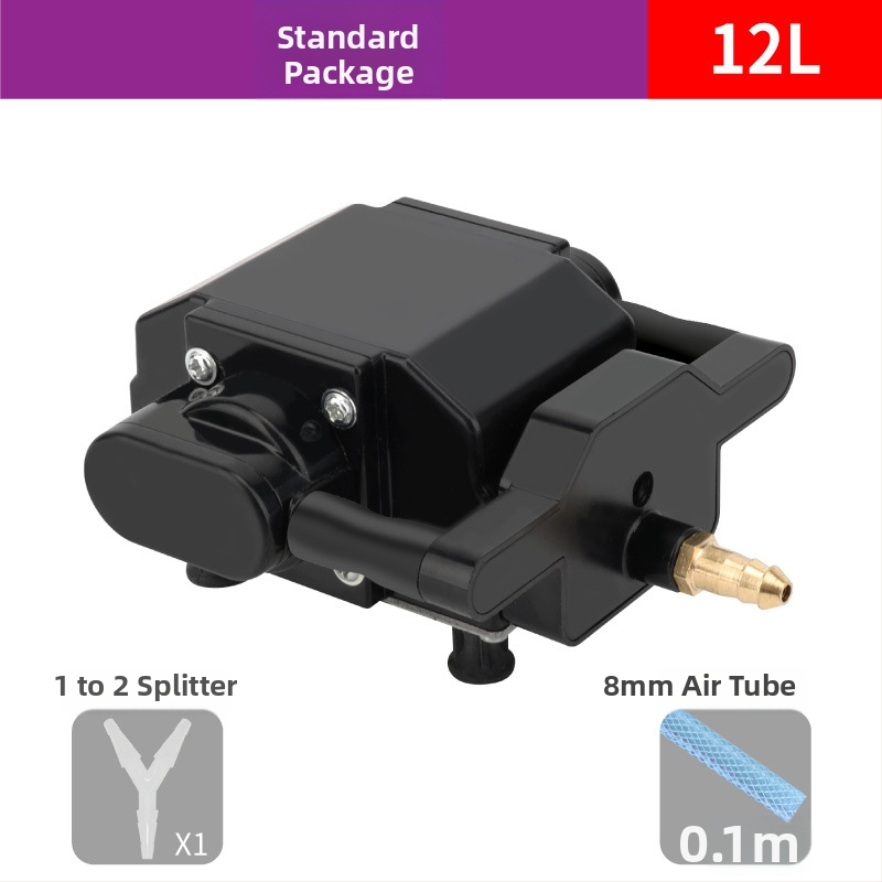 Akvarijná pumpa na okysličovanie, tichá, plastová konštrukcia, značka RESUN, hmotnosť 1 kg