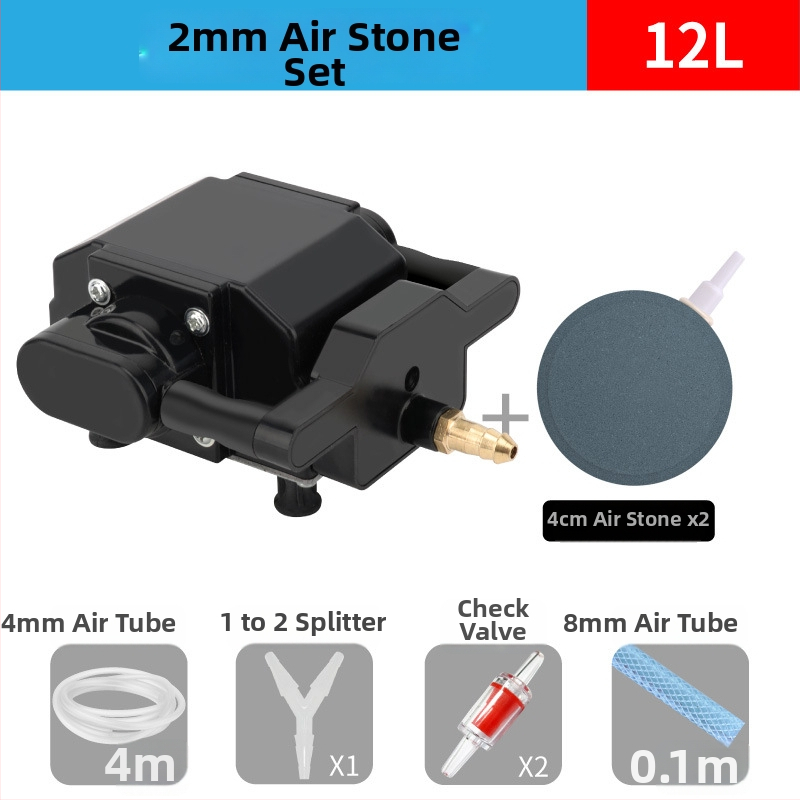 Akvarijná pumpa na okysličovanie, tichá, plastová konštrukcia, značka RESUN, hmotnosť 1 kg