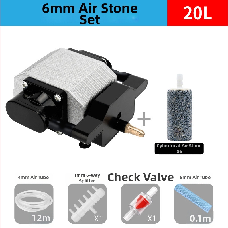 Akvarijná pumpa na okysličovanie, tichá, plastová konštrukcia, značka RESUN, hmotnosť 1 kg