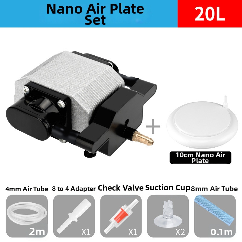 Akvarijná pumpa na okysličovanie, tichá, plastová konštrukcia, značka RESUN, hmotnosť 1 kg