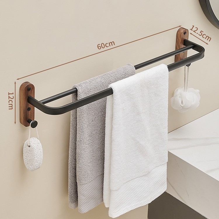 Držač za ručnike od aluminijske legure, moderni minimalistički stil, jednostruka konstrukcija, za vješanje ručnika