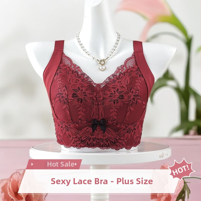 Sutien ultra-subțire fără sârmă, cupe 3/4, material nylon, respirabil, adunare reglabilă, închidere spate cu cinci rânduri