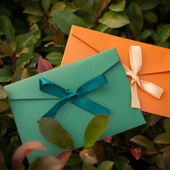 Западно-стилен ретро плик с лента за бизнес покани (Модел: 003, Стил: плик, Материал: Друго, Внос: Не)