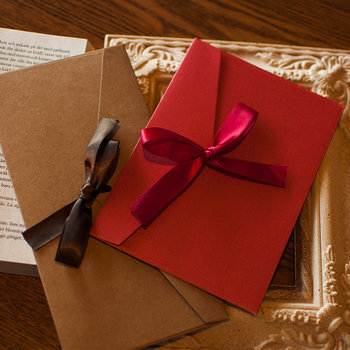 Западно-стилен ретро плик с лента за бизнес покани (Модел: 003, Стил: плик, Материал: Друго, Внос: Не)