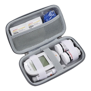 Yuyue vércukormérő — ütésálló kemény tok és hordozható tárolótáska, anyag 600D Oxford