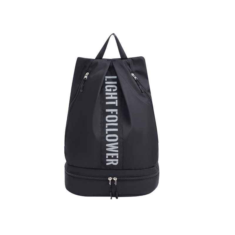 Száraz–nedves elválasztású edzőtáska kézitáska stílusban, nagy kapacitású, poliészter anyagú, többfunkciós utazáshoz, jóga és úszás