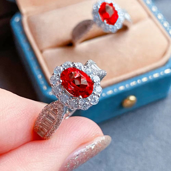 Réz nyitott gyűrű geometriai mintával nőknek – elegáns Carlochis