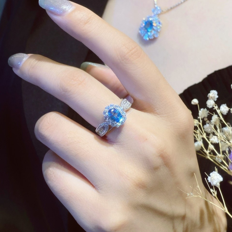 Réz nyitott gyűrű geometriai mintával nőknek – elegáns Carlochis