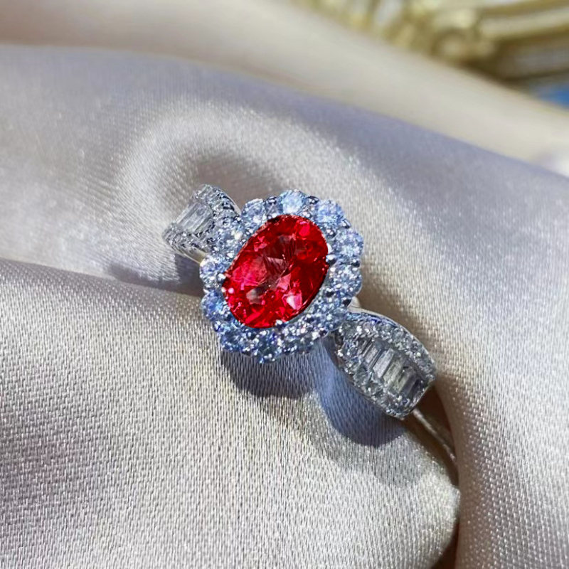 Réz nyitott gyűrű geometriai mintával nőknek – elegáns Carlochis