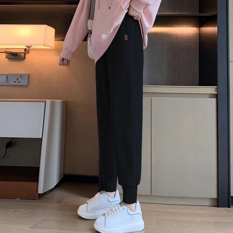 Terhes nőknek készült nadrág fleece belsővel, pamut-poliészter keverék, 95%+ összetétel, has támogatás, őszi-téli szezon