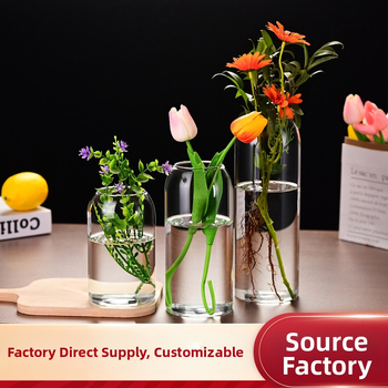 Βάζο με επίπεδο στόμιο από γυαλί υψηλής αντοχής (Μάρκα: Other; Συσκευασία: Χαρτοκιβώτιο)