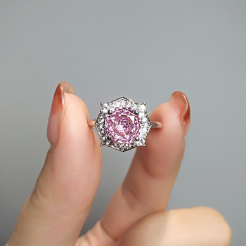 Állítható réz virág alakú gyűrű, elektroplakolással, könnyed luxus stílus