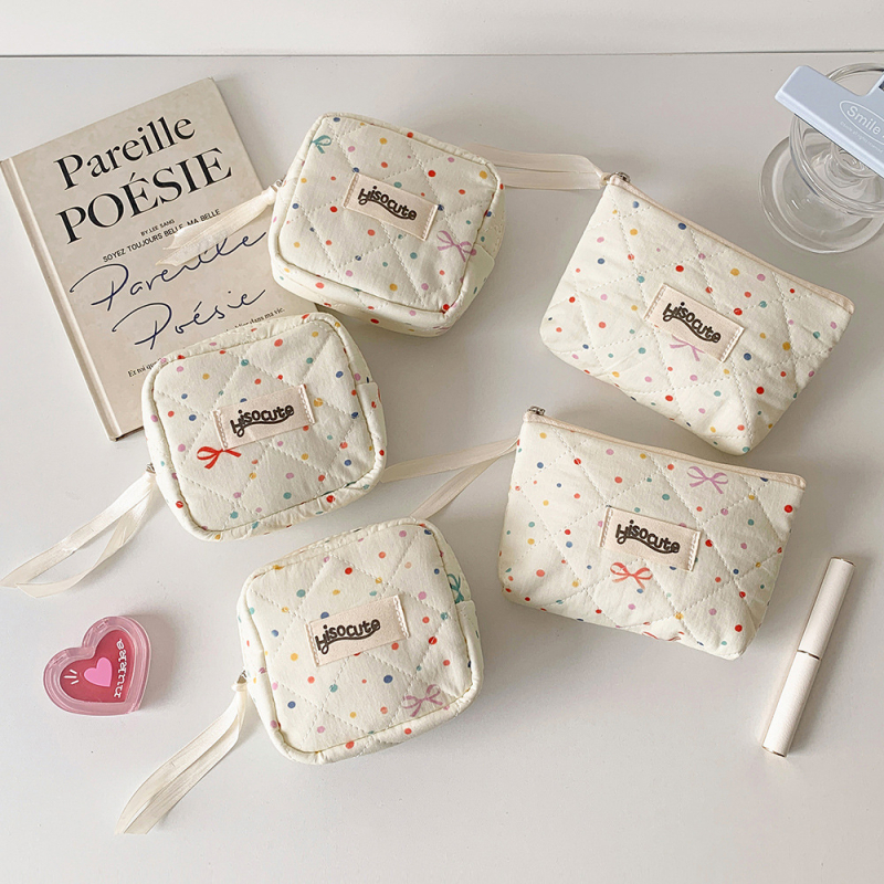 HISOCUTE Kocka alakú tároló táska, pamut és poliészter anyag, otthoni tároláshoz