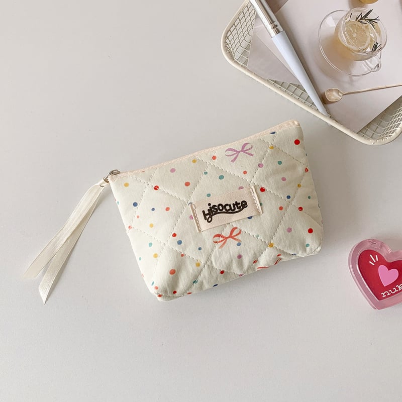 HISOCUTE Kocka alakú tároló táska, pamut és poliészter anyag, otthoni tároláshoz