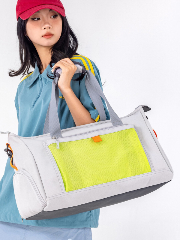 Nylon utazótáska száraz–nedves elválasztással, 20–35L kapacitású, ultrakönnyű, szabadidős utazásokra, kézipoggyász