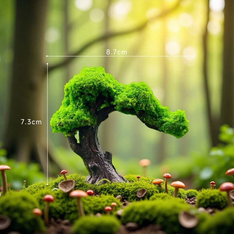 Podocarpus Горска микро-ландшафтна DIY мини къща за бутилка декорация — копринени цветя, универсален стил, подарък за рожден ден на съученик