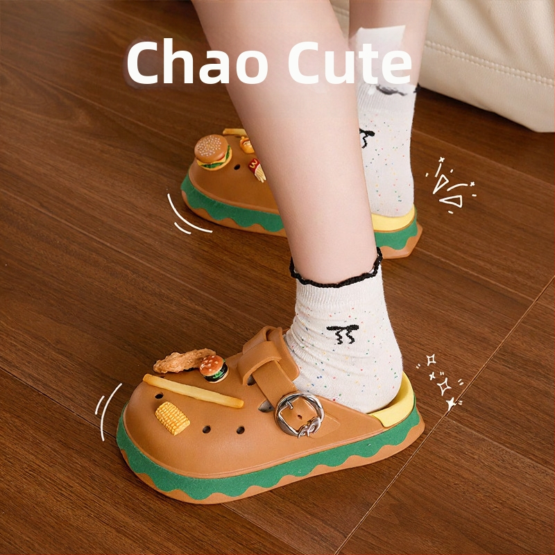 Unisex EVA perforirane klompe s zatvorenim prstom, debeli potplat 1.5–3.5 cm, prozračne, protuklizne, Crocs-stil svakodnevna obuća