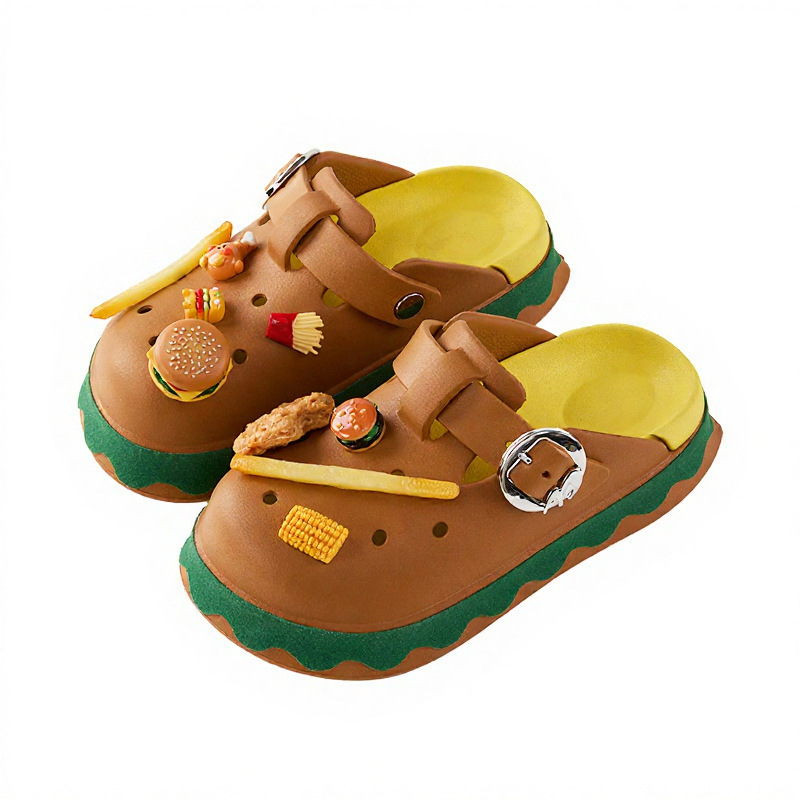 Unisex EVA perforirane klompe s zatvorenim prstom, debeli potplat 1.5–3.5 cm, prozračne, protuklizne, Crocs-stil svakodnevna obuća