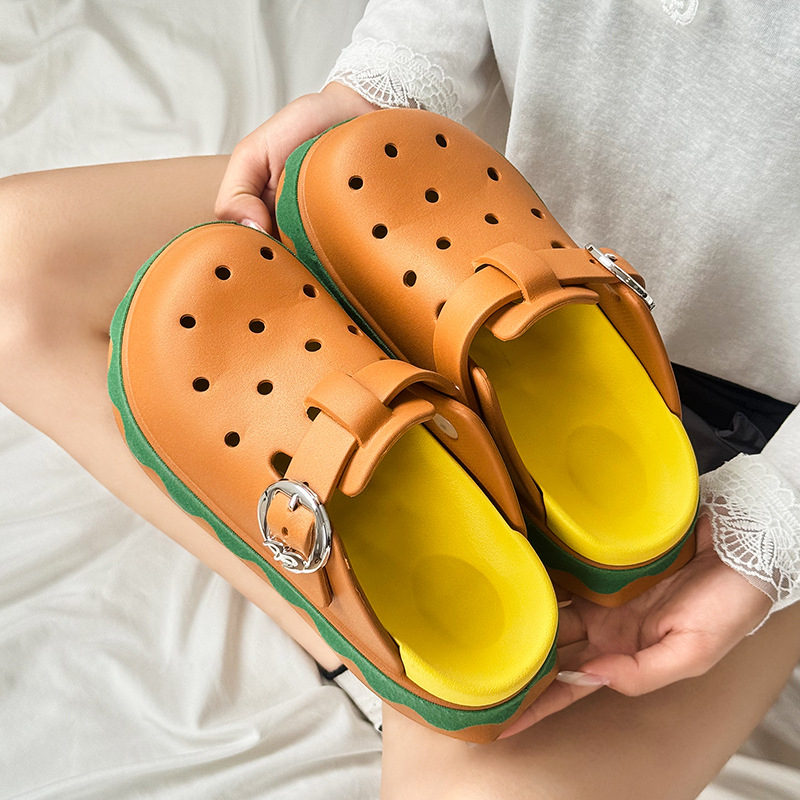 Unisex EVA perforirane klompe s zatvorenim prstom, debeli potplat 1.5–3.5 cm, prozračne, protuklizne, Crocs-stil svakodnevna obuća