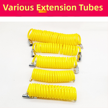 Automobilska pumpa za zrak s produžnim crijevom - jedan cilindar, 120W, 45 L/min, plastika + metal, USB punjenje