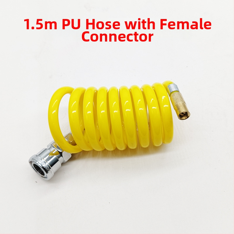 Automobilska pumpa za zrak s produžnim crijevom - jedan cilindar, 120W, 45 L/min, plastika + metal, USB punjenje