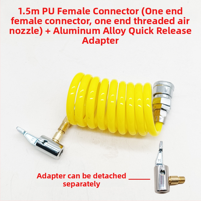 Automobilska pumpa za zrak s produžnim crijevom - jedan cilindar, 120W, 45 L/min, plastika + metal, USB punjenje