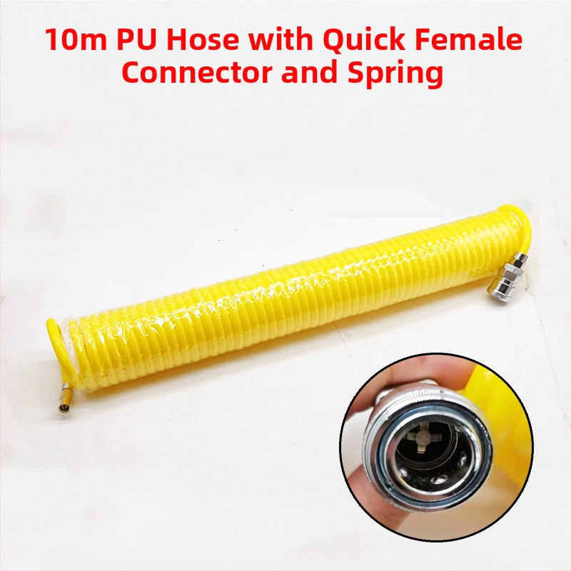 Automobilska pumpa za zrak s produžnim crijevom - jedan cilindar, 120W, 45 L/min, plastika + metal, USB punjenje