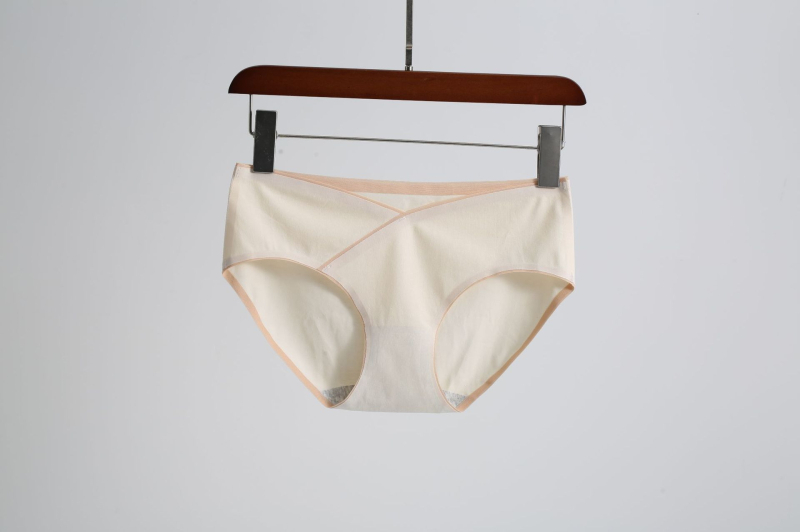 Várandós nők középmagas derekú antibakteriális pamut alsónemű, 95% pamut, szövés 40, pamut bélés