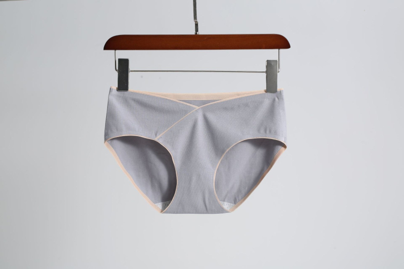 Várandós nők középmagas derekú antibakteriális pamut alsónemű, 95% pamut, szövés 40, pamut bélés