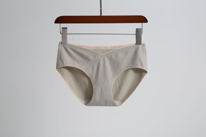 Várandós nők középmagas derekú antibakteriális pamut alsónemű, 95% pamut, szövés 40, pamut bélés