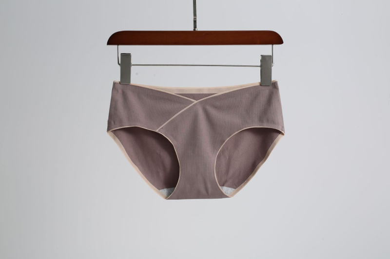 Várandós nők középmagas derekú antibakteriális pamut alsónemű, 95% pamut, szövés 40, pamut bélés