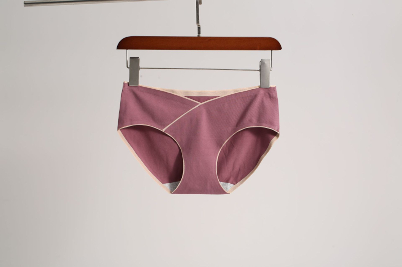 Várandós nők középmagas derekú antibakteriális pamut alsónemű, 95% pamut, szövés 40, pamut bélés