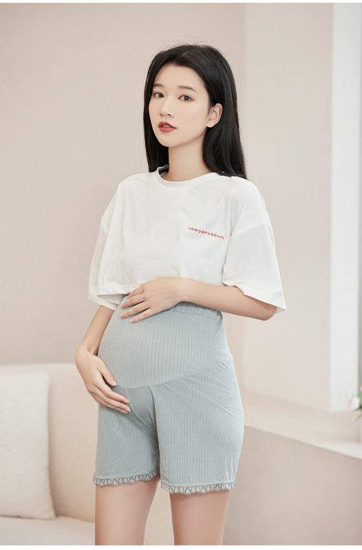 Trudničke sigurne hlače, ultra tanke, labav kroj, duljina 3/4, poliester s elastanom (90–95% poliester, <30% elastan)