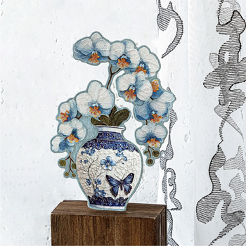 Стикери за пъзелни пейзажи в китайски национален стил — Блестящи порцеланови мечти, творчески миниатюрни сцени за детски дневник; Материал: PET + бял картон; Изработка: печат; Без персонализация; Включва: 2 стикера + 1 картон