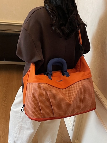 Torba za putovanja velike kapacitete za kratka putovanja, najlon, vodootporna, otporna na habanje, proširiva kapaciteta (36-55L)