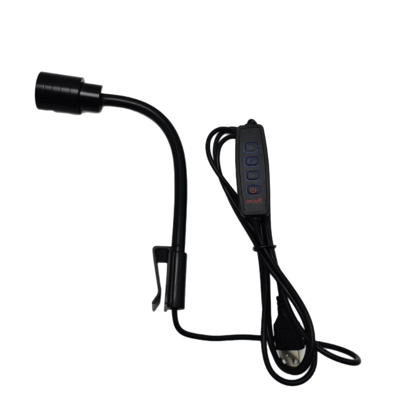 USB mini svjetlo za akvarij s punim spektrom za vodene biljke, 3W, aluminijska legura, tajmer, podesivo osvjetljenje