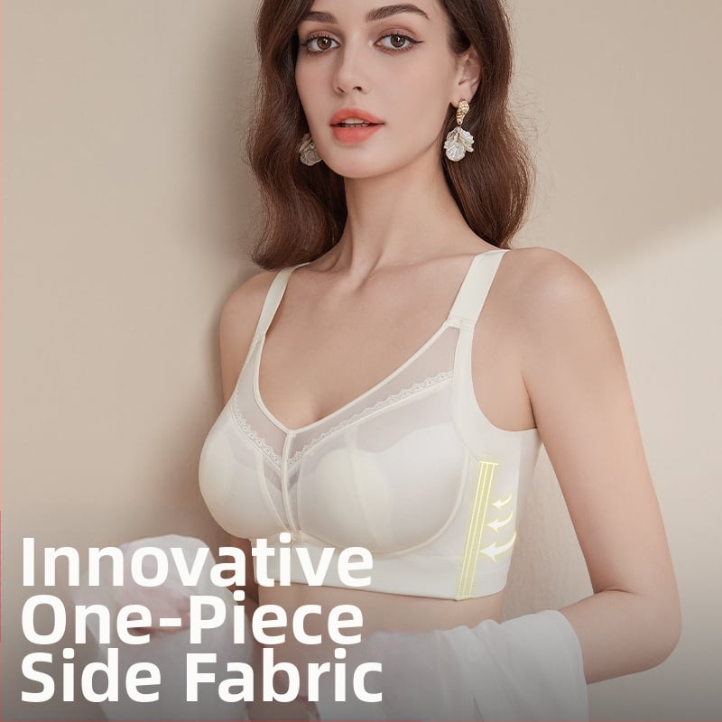 Sutien din dantelă cu cupe turnate ultrafine, material principal: nailon; căptușeală: nailon; închidere spate cu patru rânduri de cârlige