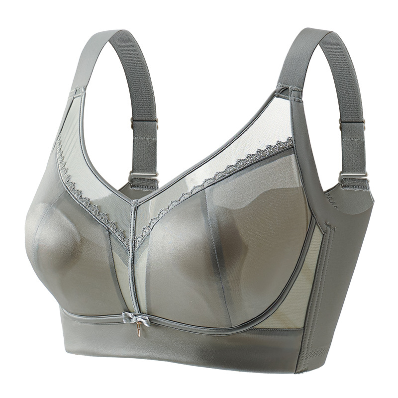 Sutien din dantelă cu cupe turnate ultrafine, material principal: nailon; căptușeală: nailon; închidere spate cu patru rânduri de cârlige