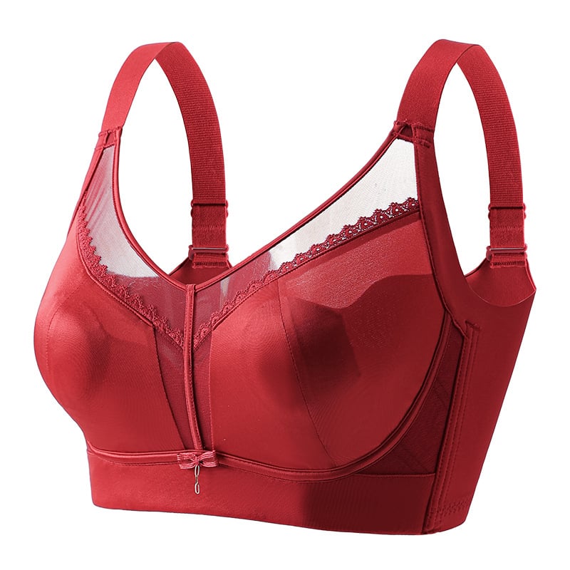 Sutien din dantelă cu cupe turnate ultrafine, material principal: nailon; căptușeală: nailon; închidere spate cu patru rânduri de cârlige