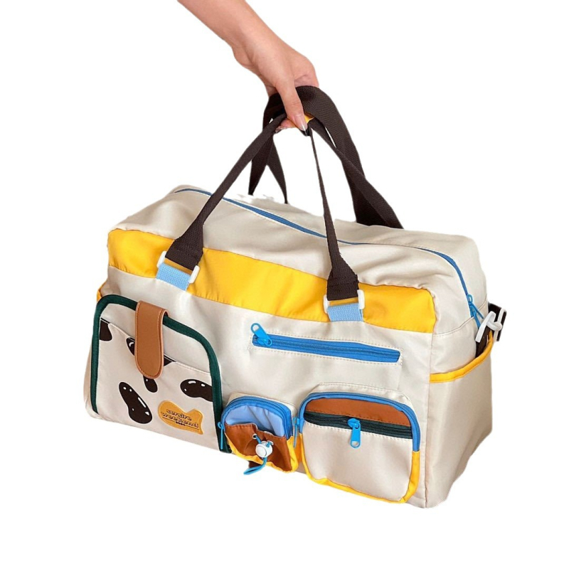 Unisex torba za putovanje, kapacitet 36–55L, Oxford tkanina, Geometrijski uzorak, Gradska jednostavnost, za slobodno vrijeme putovanja