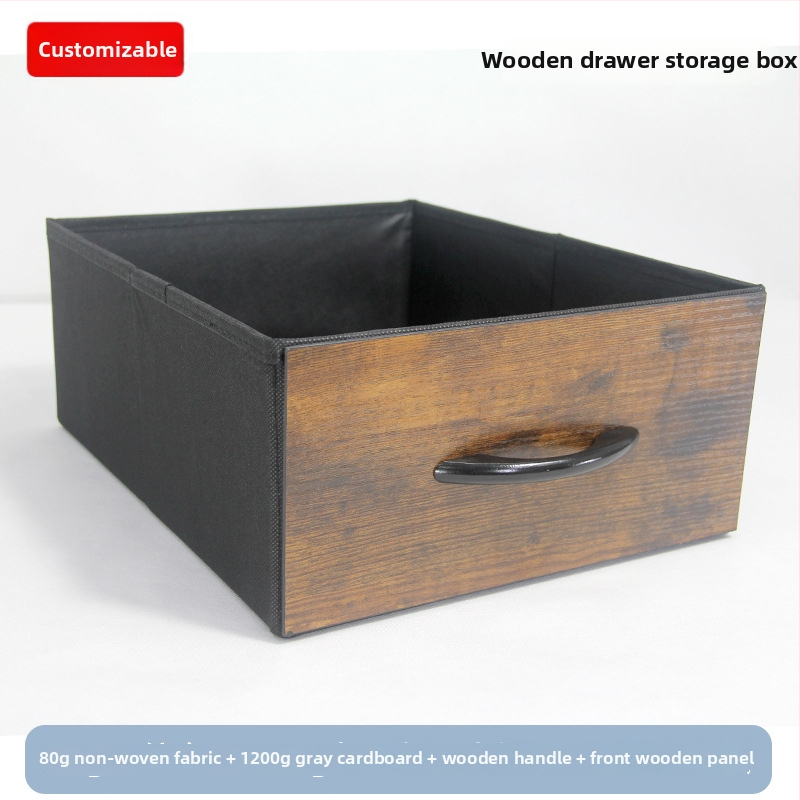 Κουτί αποθήκευσης γραφείου – Συρόμενο από μη υφαντό ύφασμα, οργανωτής με τραβηγόμενο συρτάρι, δυνατότητα εκτύπωσης λογότυπου