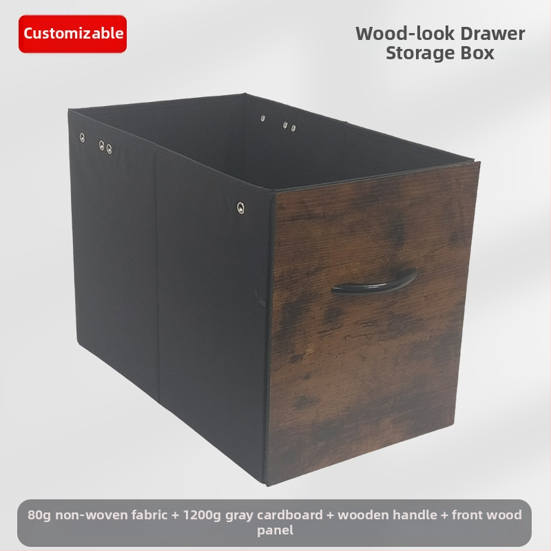 Κουτί αποθήκευσης γραφείου – Συρόμενο από μη υφαντό ύφασμα, οργανωτής με τραβηγόμενο συρτάρι, δυνατότητα εκτύπωσης λογότυπου