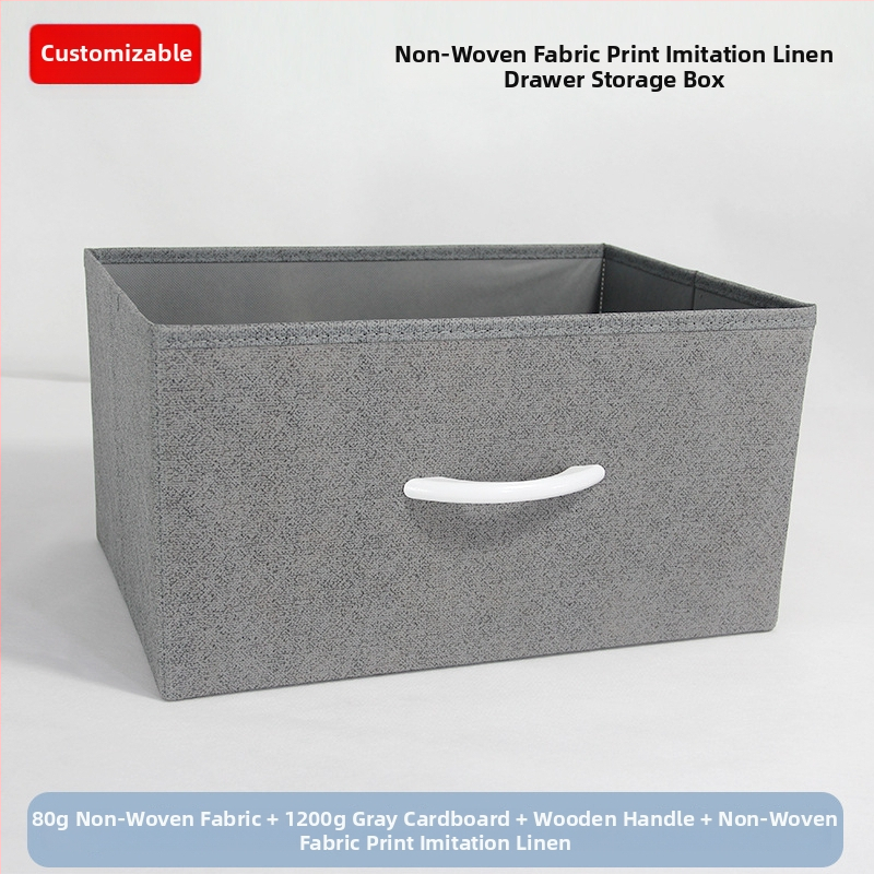 Κουτί αποθήκευσης γραφείου – Συρόμενο από μη υφαντό ύφασμα, οργανωτής με τραβηγόμενο συρτάρι, δυνατότητα εκτύπωσης λογότυπου