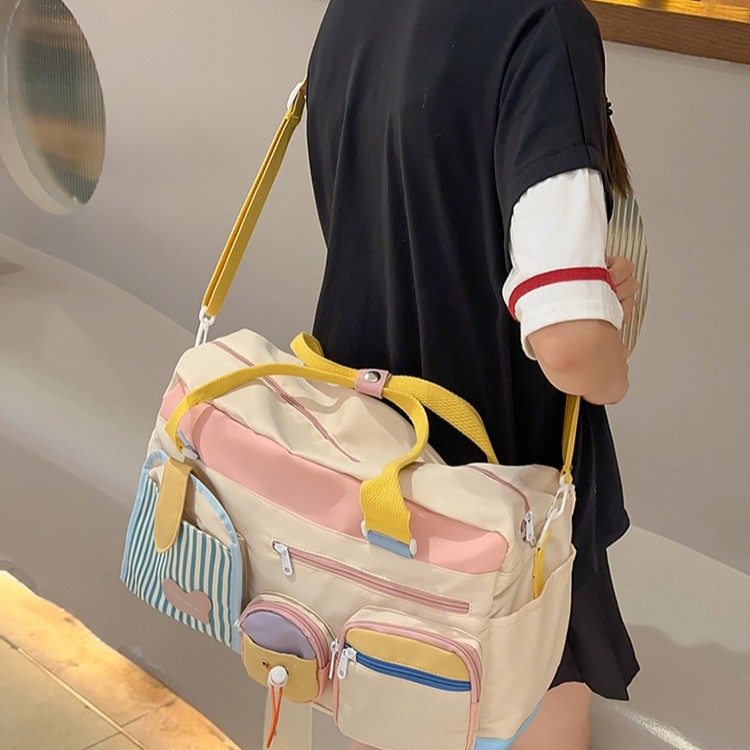 Unisex najlon putna torba s geometrijskim uzorkom, kapacitet 36–55 L, smanjuje opterećenje